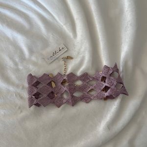NWT Ettika lace and 18k gold plated choker
